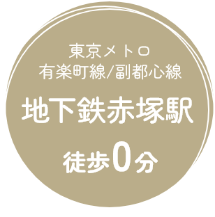 東京メトロ有楽町線/副都心線 地下鉄赤塚駅 徒歩0分